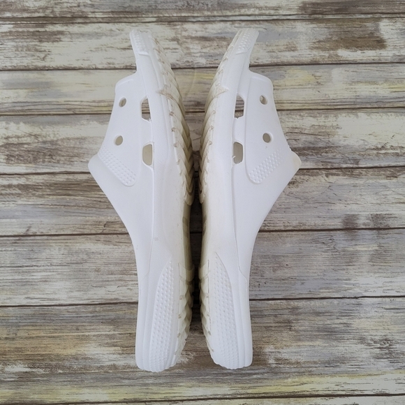 Crocs Coast Slide Slip-On Lightweight Sandals White Blanc Unisex Womens 8 Mens 6 - Picture 4 of 11